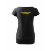 Dámské tričko s dolním lemem Black (Černá)