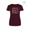 Dámské funkční tričko Burgundy (Vínová)