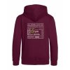 Dětská mikina Premium back burgundy