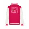 College mikina back hot pink