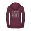 Dámská mikina luxury back burgundy