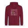 Dospělá mikina Premium back burgundy