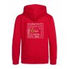 Dětská mikina na zip Premium Fire red (Ohnivá červená)