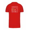 Pánské tričko premium back red