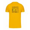 Pánské tričko premium back yellow