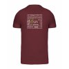 Pánské tričko premium back burgundy