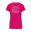 Dámské tričko premium back fuchsia