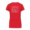 Dámské tričko premium back red