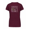 Dámské tričko premium back burgundy