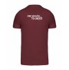 Pánské tričko premium back burgundy