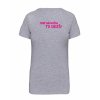 Dámské tričko premium back grey