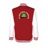 College mikina back red