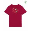 Dětské EKO tričko Premium Hibiscus red (Tmavě červená)
