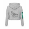 Dámská crop mikina Heather grey (Světlá šedá)