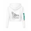 Dámská crop mikina White (Bílá)