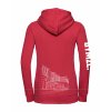 Dámská mikina luxury back red