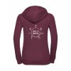 Dámská mikina luxury back burgundy