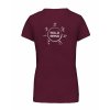 Dámské tričko premium back burgundy