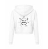 Dámská crop mikina White (Bílá)