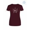 Dámské funkční tričko Burgundy (Vínová)