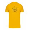 Pánské tričko premium back yellow