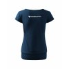 Dámské tričko s dolním lemem Midnight blue (Půlnoční modrá)