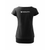 Dámské tričko s dolním lemem Black (Černá)