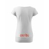 Dámské tričko s dolním lemem White (Bílá)