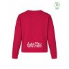 Dámský EKO crewneck Premium Hibiscus red (Tmavě červená)
