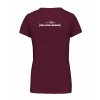 Dámské tričko premium back burgundy