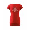 Dámské tričko s dolním lemem Red (červená)