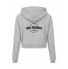 Dámská crop mikina Heather grey (Světlá šedá)