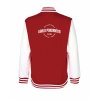 College mikina back red