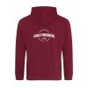 Dospělá mikina Premium back burgundy