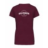 Dámské tričko premium back burgundy