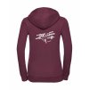 Dámská mikina luxury back burgundy