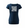 Dámské tričko s dolním lemem Midnight blue (Půlnoční modrá)