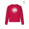 Dámský EKO crewneck Premium Hibiscus red (Tmavě červená)