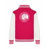 College mikina back hot pink