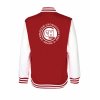 College mikina back red