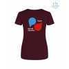 Dámské funkční tričko Burgundy (Vínová)