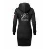 Dámské mikinové šaty Black (Černá)