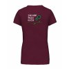 Dámské tričko premium back burgundy