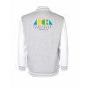 College mikina back heather grey