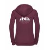 Dámská mikina luxury back burgundy