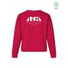 Dámský EKO crewneck Premium Hibiscus red (Tmavě červená)