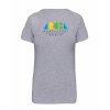 Dámské tričko premium back grey