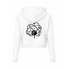 Dámská crop mikina White (Bílá)