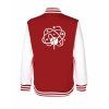 College mikina back red