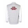 College mikina back heather grey